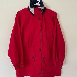Red Rain Coat